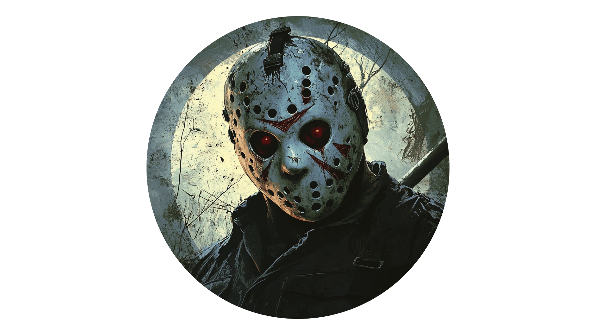 Visage masqué de Jason Voorhees en icône